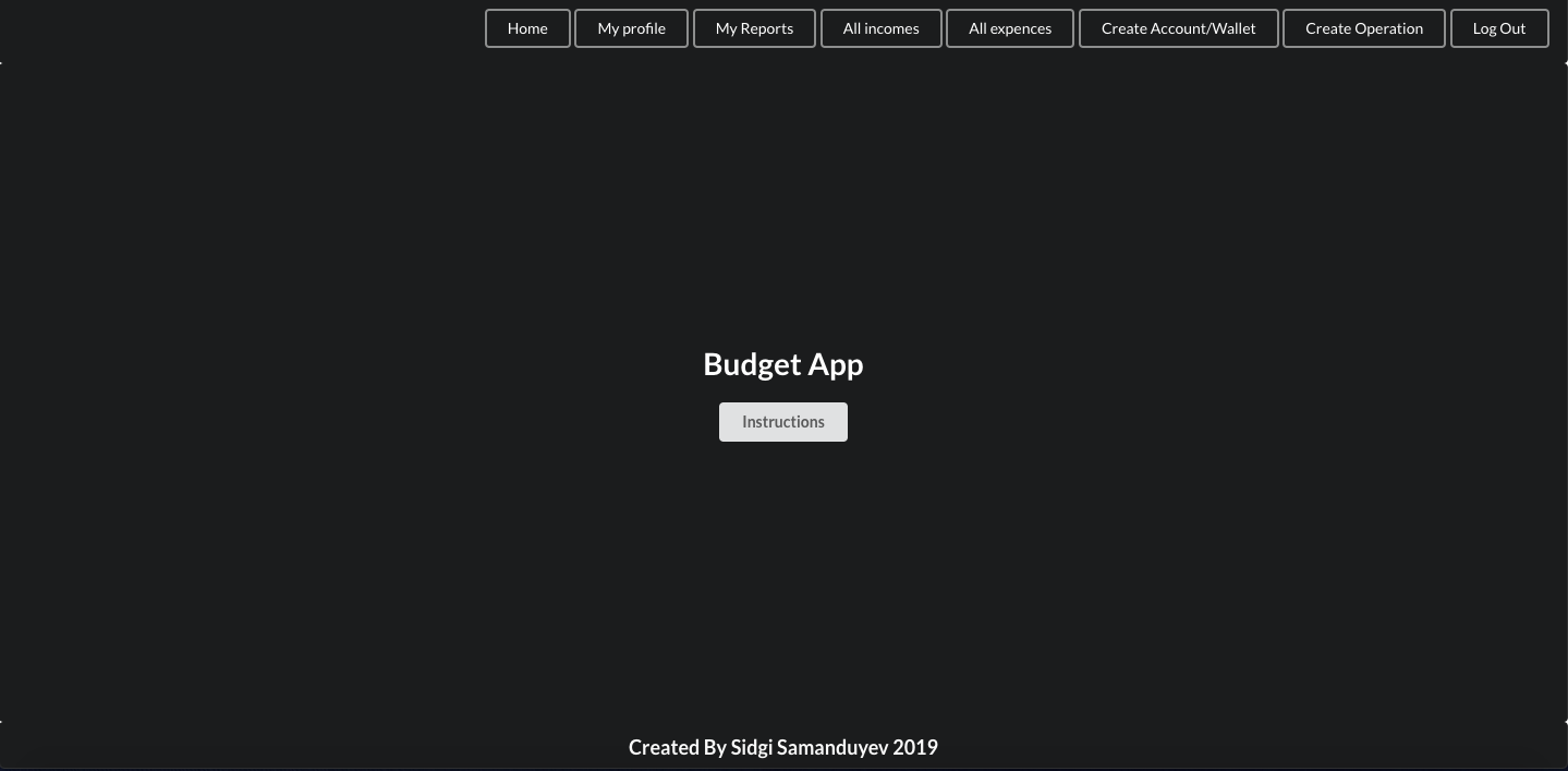 Budgeting app